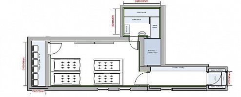 Grundriss Wellnessraum als Zusatzschlafzimmer